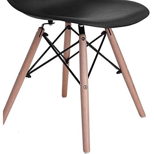 Vogue Dining Chairs, H 107 x W 42 x D 56 cm, Set Of 4, Beige/Black, RICOV1