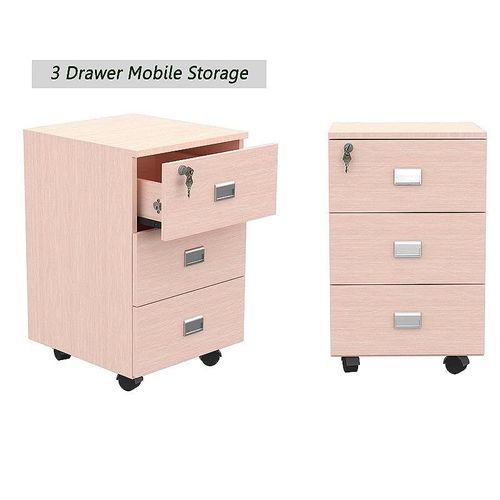 Figura Modern Workstation Material-Melamine on MDF (180cms, Oak)