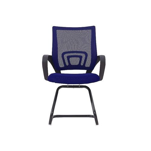69001C Visitor Chair, Modern Medium Back Office Chairs for Computer Workstation Home, (Blue, Visitor Chair)