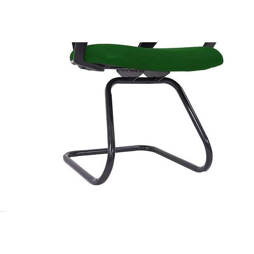 69001C Visitor Chair, Modern Medium Back Desk Chairs for Home Office Computer Workstation (Green, Visitor Chair)