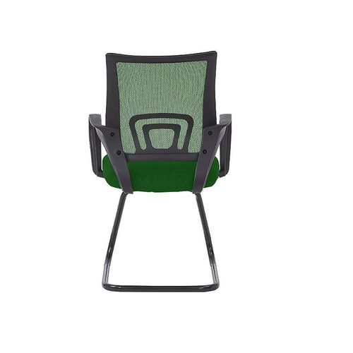 69001C Visitor Chair, Modern Medium Back Desk Chairs for Home Office Computer Workstation (Green, Visitor Chair)