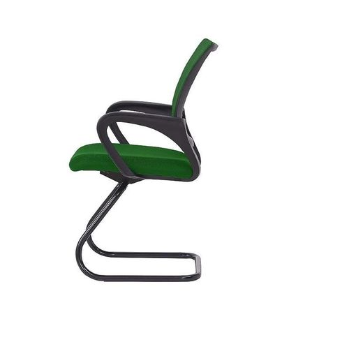 69001C Visitor Chair, Modern Medium Back Desk Chairs for Home Office Computer Workstation (Green, Visitor Chair)