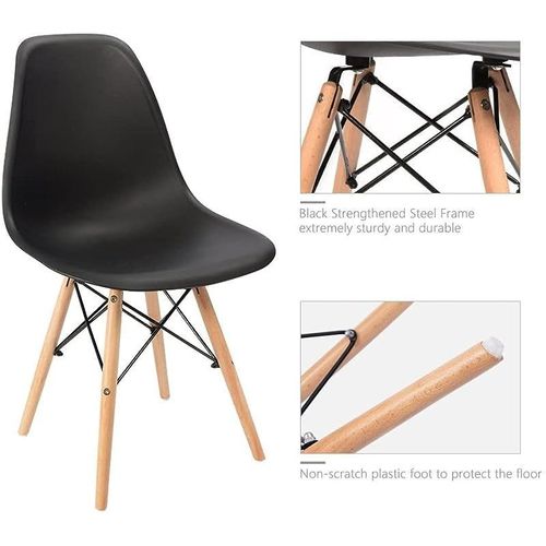 Dining Table and Chair Set - BLACK, Dining-TBL-CHR-BLK
