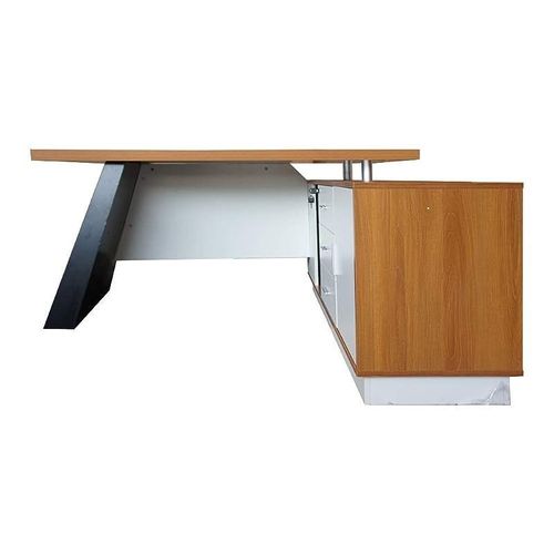 Elegante 191-16 Modern Executive Desk Light Walnut, Ele-191-16-LIT-WAl