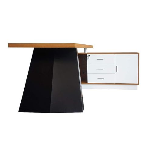 Elegante 191-16 Modern Executive Desk Light Walnut, Ele-191-16-LIT-WAl