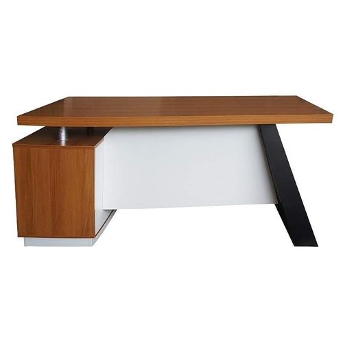 Elegante 191-16 Modern Executive Desk Light Walnut, Ele-191-16-LIT-WAl