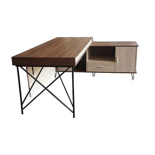 Nutima 19516 Modern Executive Desk (Dark Walnut)