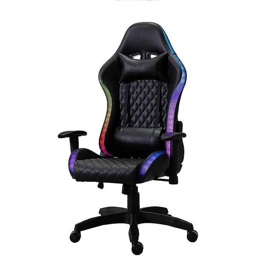 Gaming Chair 1583 Racing Style, Ergonomic, High Back Gaming Chair with RGB LIGHTS, Height Adjustment, Headrest, Lumbar Support, E-Sports