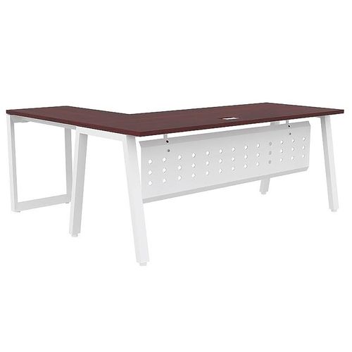 Bentuk Workstations (160cms, Apple Cherry - Without Drawer)