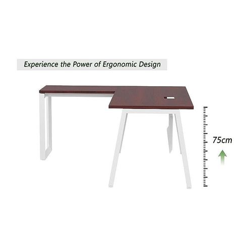 Bentuk Workstations (160cms, Apple Cherry - Without Drawer)