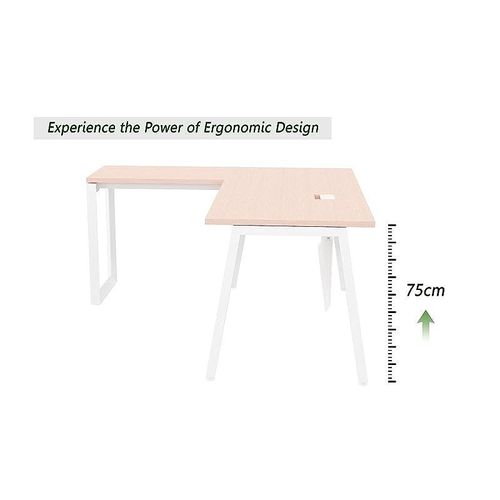 Bentuk Workstations (180cms, Oak - Without Drawer)