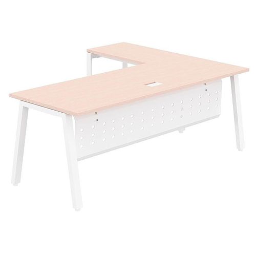 Bentuk Workstations (180cms, Oak - Without Drawer)