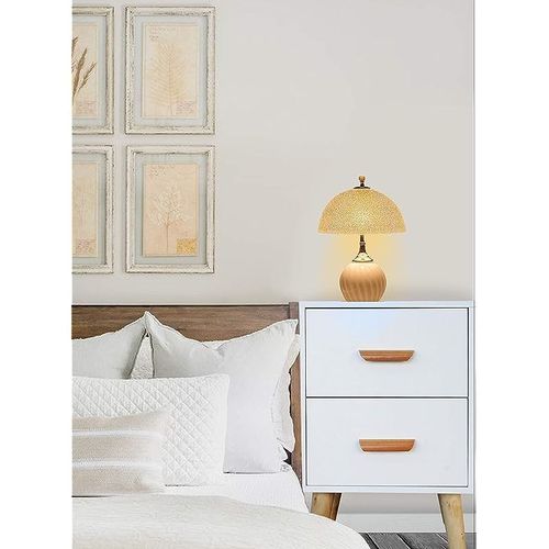 Modern Multifunctional D Nightstand Wooden Side Table Storage Unit with One/Two drawer Home Living Room Bedroom Furniture (Pack of Two, White Dual Drawer)
