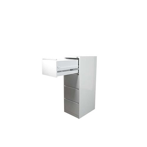 Godrej OEM File Cabinet with Lock, 4 Large Storage steel Cabinet, Metal Portable Cabinet with 4 Drawer, Vertical File Cabinet, 4 Layer Cabinet Office Storage Cabinet for A4/Letter - (White)