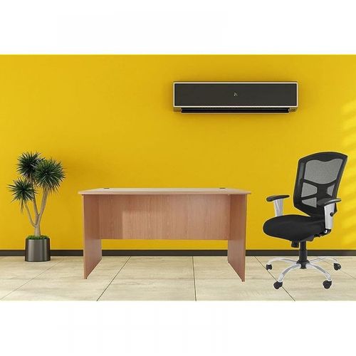 MahmayiCadeira 90804 Modern Medium Back Office Chair Soft Mesh Ergonomic Executive Chair Computer Tilt Chair, Adjustable Height &amp; Arms Thick Padded Metal Base Conference Chair for Home Office Black