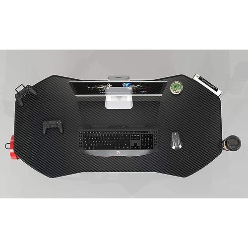 Home Office Computer Desk (146cm All Black Gaming Table)