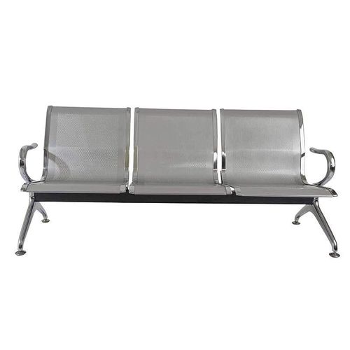 Cosmos Metal Bench With Cushion Contemporary and Spacious Bench - Electroplated Metal Built - 2 Seater (3 Seater, Metal Bench Without Cushion) (Metal Bench Without Cushion, 3 Seater)