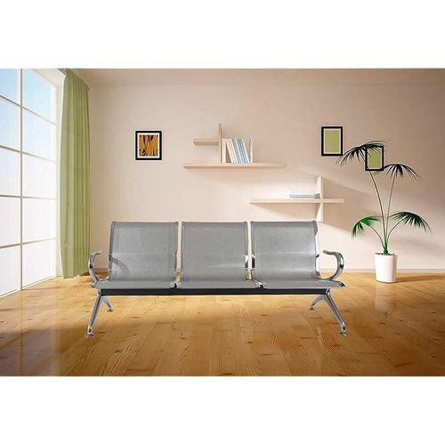 Cosmos Metal Bench With Cushion Contemporary and Spacious Bench - Electroplated Metal Built - 2 Seater (3 Seater, Metal Bench Without Cushion) (Metal Bench Without Cushion, 3 Seater)