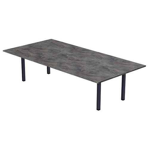 Modern Wooden Dining Table 8-Seater U-Leg - Anthracite