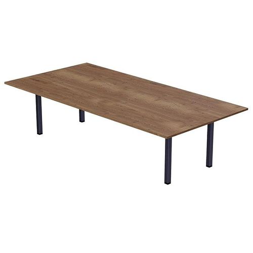 Modern Wooden Dining Table 8-Seater U-Leg - Tobacco Halifax Oak