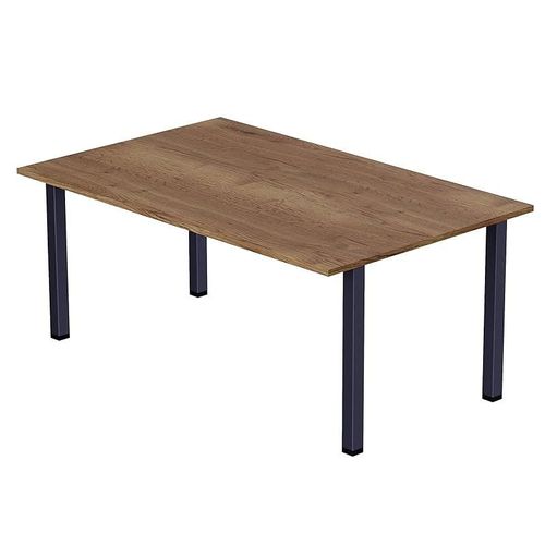 Modern Wooden Dining Table 4-Seater U-Leg - Tobacco Halifax Oak