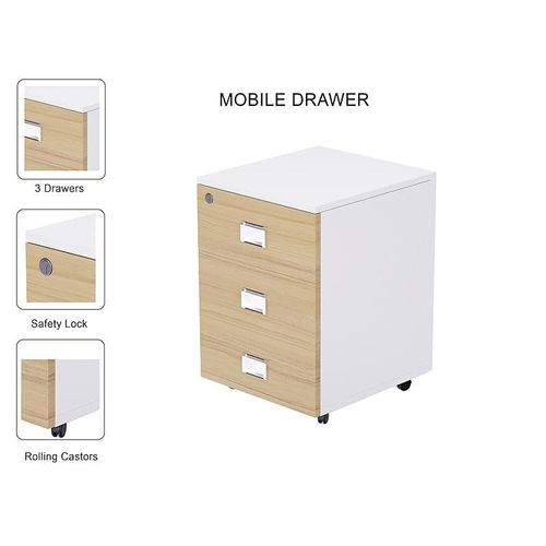 Workstation Table With Drawer - Coco Bolo