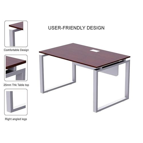 Workstation Table Without Drawer - Apple Cherry