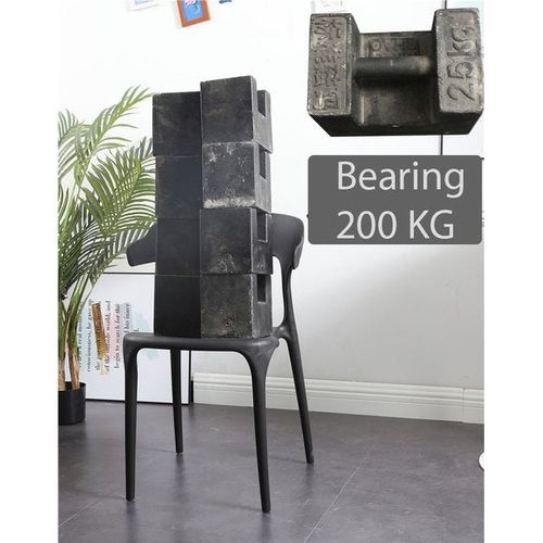 Decoration Dining Chairs Plastic Stacking Modern Molded Side Chair Modern Molded Kitchen and Dining Room Chair Indoor Outdoor 