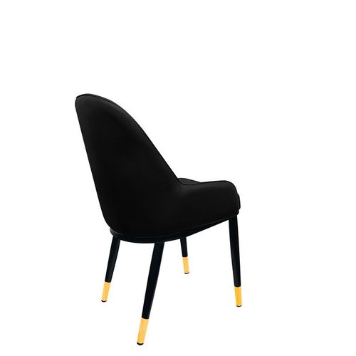 Maple Home Leather Dining Arm Chair Modern Accent Wide Back Comfy Upholstered Kitchen Living Dining Room Furniture With Metal Legs 