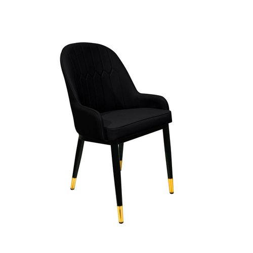 Maple Home Leather Dining Arm Chair Modern Accent Wide Back Comfy Upholstered Kitchen Living Dining Room Furniture With Metal Legs 