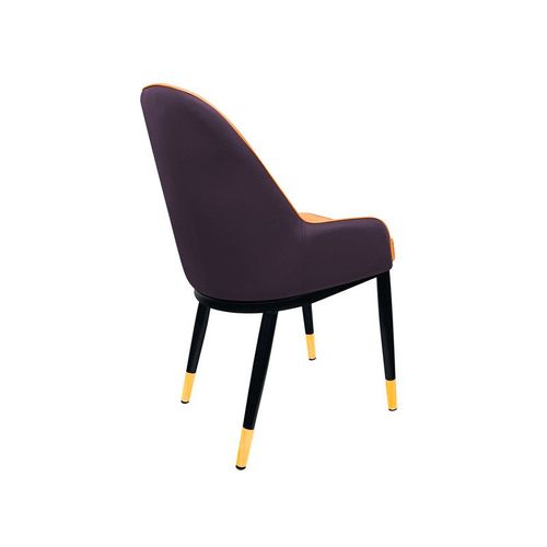 Maple Home Leather Dining Arm Chair Modern Accent Wide Back Comfy Upholstered Kitchen Living Dining Room Furniture With Metal Legs 