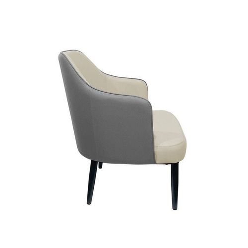 Maple Home Leather Accent Arm Dining Chair Wide Back With Metal Legs Kitchen Living Room Furniture