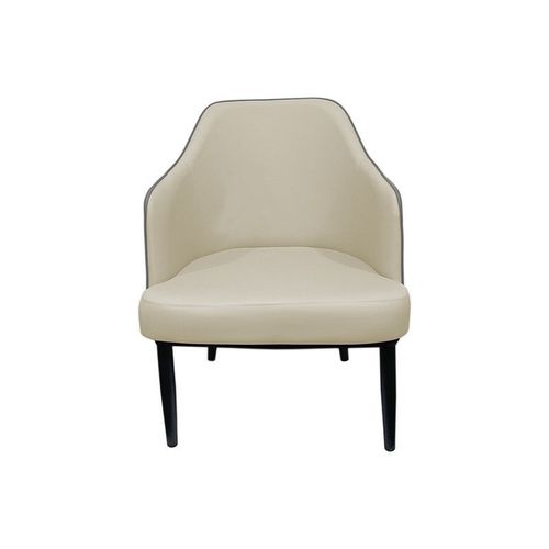Maple Home Leather Accent Arm Dining Chair Wide Back With Metal Legs Kitchen Living Room Furniture