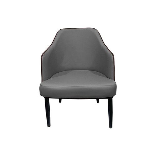 Maple Home Leather Accent Arm Dining Chair Wide Back With Metal Legs Kitchen Living Room Furniture