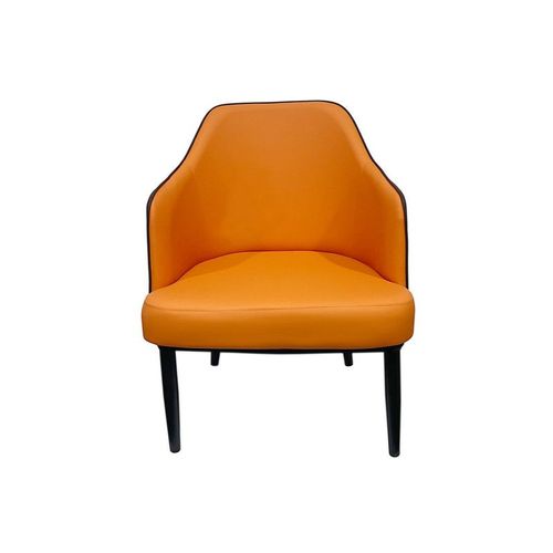 Maple Home Leather Accent Arm Dining Chair Wide Back With Metal Legs Kitchen Living Room Furniture