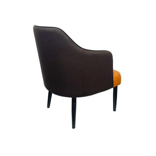 Maple Home Leather Accent Arm Dining Chair Wide Back With Metal Legs Kitchen Living Room Furniture