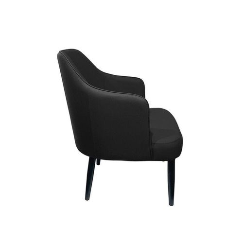 Maple Home Leather Accent Arm Dining Chair Wide Back With Metal Legs Kitchen Living Room Furniture