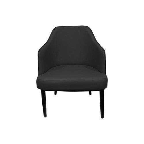 Maple Home Leather Accent Arm Dining Chair Wide Back With Metal Legs Kitchen Living Room Furniture