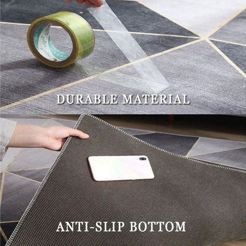 Non Slip Modern Area Rug Floor Carpet Made With High Quality Crystal Velvet With Soft Hand feel Material For Indoor Living Room Dining Room Bedroom With Beautiful Print (Size 120-160CM)