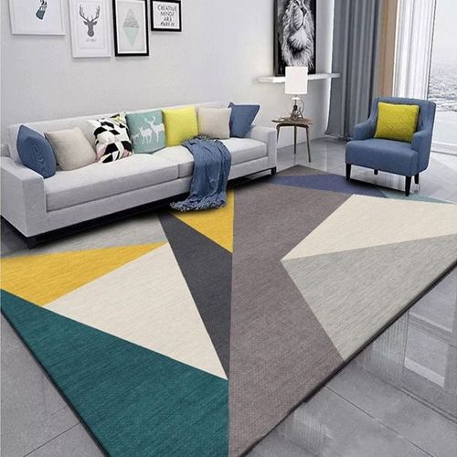 Non Slip Modern Area Rug Floor Carpet Made With High Quality Polyester With Light Luxury Material For Indoor Living Room Dining Room Bedroom With Beautiful Print (Size 100-160CM)
