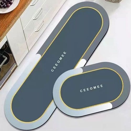 2 PCS Set Large Kitchen Mats Non Slip Area Rugs For Kitchen Floor With Beautiful Design (50-80CM And 50-120CM)