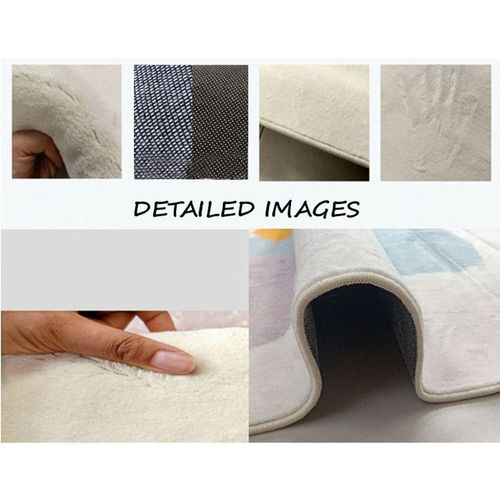 Non Slip Modern Area Rug Floor Carpet Made With High Quality Crystal Velvet Cashmere With Luxury Material For Indoor Living Room Dining Room Bedroom With Beautiful Print (Size 120-160CM)