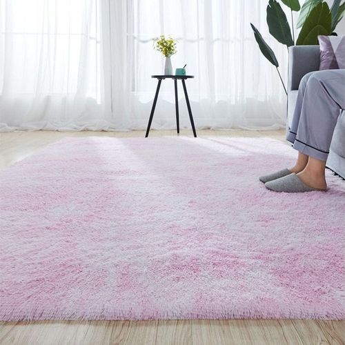 Extra Soft Tie Dyed Living Room Faux Fur Fluffy Carpet With Antislip Bottom (Size 120-160CM)