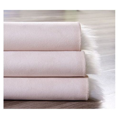 Super Soft Rabbit Fur Flower Design Living Room Carpet With Anti Slip Bottom (Size 80CM)