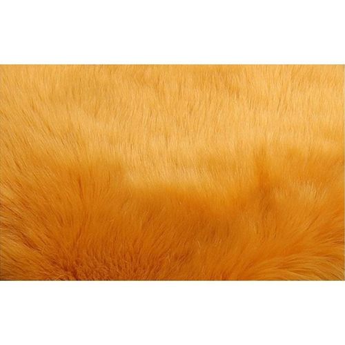 Super Soft Rabbit Fur Flower Design Living Room Carpet With Anti Slip Bottom (Size 80CM)