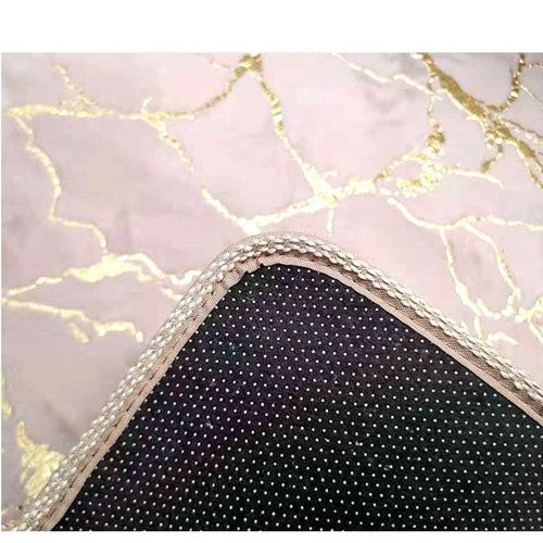 Super Soft Rabbit Fur Round Living Room Carpet With Water Proof Material And Anti Slip Bottom (Size 80CM)