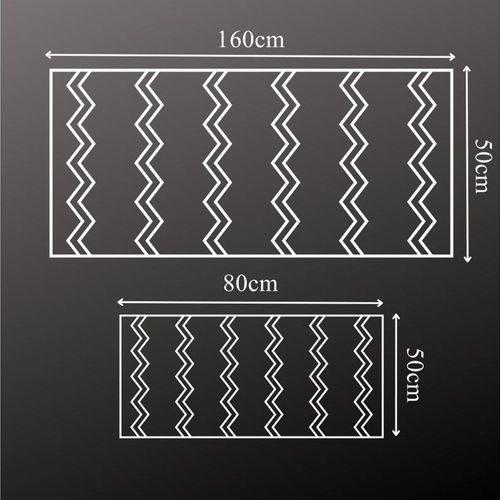 2 PCS Set Large Kitchen Mats Non Slip Area Rugs For Kitchen Floor With Beautiful Design (50-80CM And 50-160CM)
