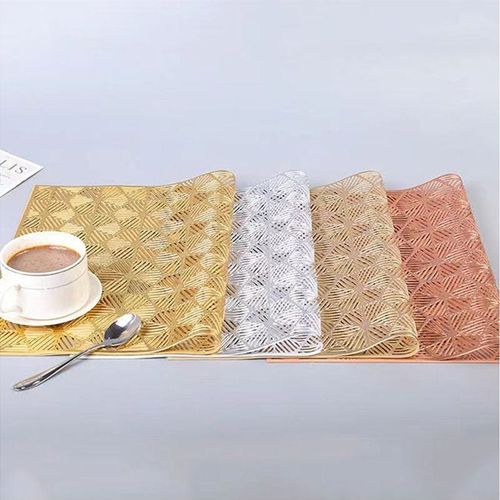 4-Piece Fancy Table Mats Multicolour