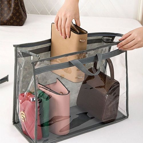 Transparent Anti Dust Cover Bag For Covering Purse And Hand Bag From Dust (Size 50-37-13).
