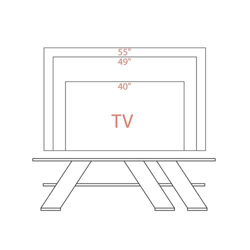 Fella TV Stand Up To 55 Inches With Storage - Oak - 2 Years Warranty